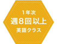 初年次から集中して学ぶ、濃密な英語教育